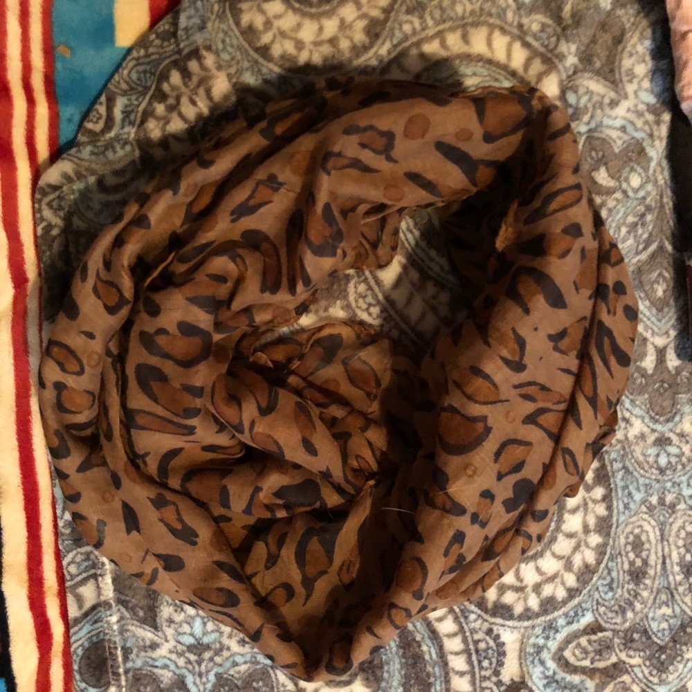 leopard infinity scarf